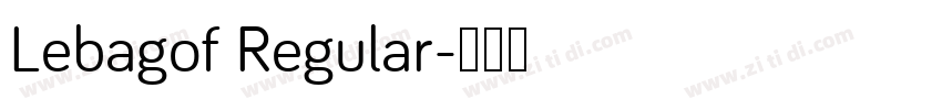 Lebagof Regular字体转换